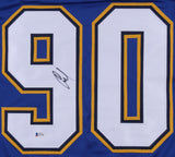 Nikita Soshnikov Signed Blues Jersey (Beckett COA) Playing career 2013-present