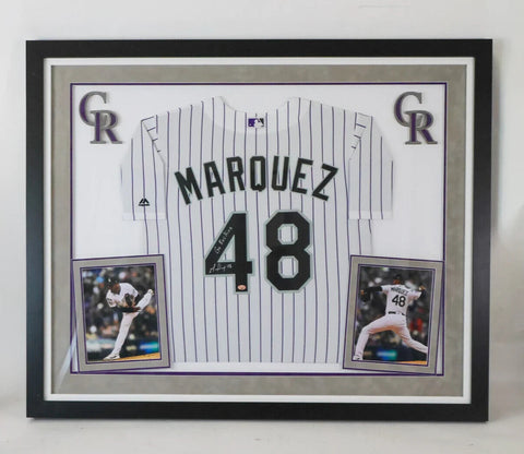German Marquez Colorado Rockies Majestic Autographed & Inscribed LSM COA