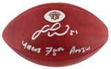 Fred Warner "49ers 75th Anniversary" Signed "The Duke" Nfl Football BAS Wit