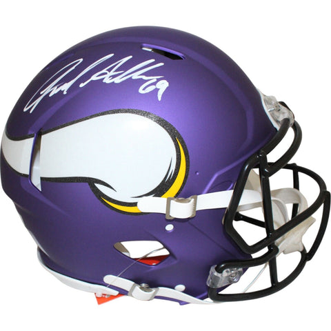 Jared Allen Autographed/Signed Minnesota Vikings Authentic Helmet Beckett 48668