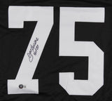 Mean Joe Greene Signed Pittsburgh Steelers Jersey Inscribed HOF 87 (Schwartz) DT