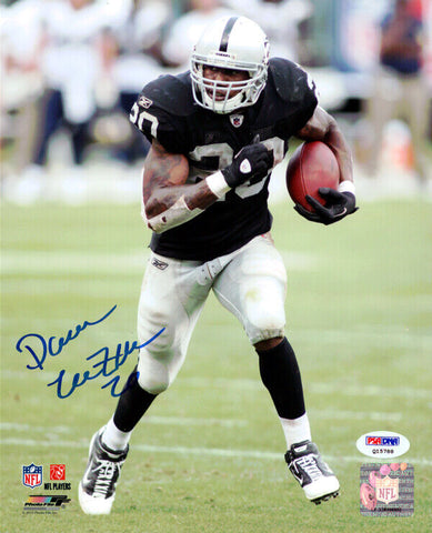 DARREN MCFADDEN AUTOGRAPHED 8X10 PHOTO OAKLAND RAIDERS PSA/DNA STOCK #76042