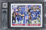 Eli Manning & Victor Cruz Signed 2012 Topps Magic CC #CCMC Card Auto 10 BAS Slab