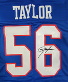 LAWRENCE TAYLOR AUTOGRAPHED SIGNED PRO STYLE CUSTOM XL JERSEY JSA HOLOGRAM ONLY