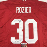 Autographed/Signed Mike Rozier Heisman 1983 Nebraska Red College Jersey JSA COA