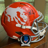 JOHN ELWAY SIGNED DENVER BRONCOS THROWBACK FS REPLICA HELMET BECKETT