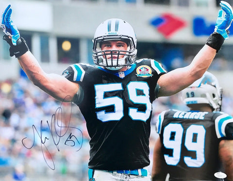 Luke Kuechly Carolina Panthers Signed 16x20 Photo JSA