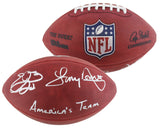 Emmitt Smith & Tony Dorsett "Americas Team" Signed Official Duke Football BAS W