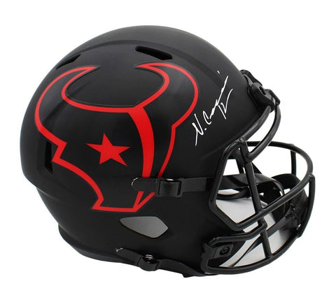 Nico Collins Signed Houston Texans Speed Full Size Eclipse NFL Helmet