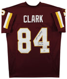 Gary Clark "2x SB Champ" Authentic Signed Maroon Pro Style Jersey BAS Witnessed