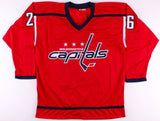 Daniel Winnik Signed Capitals Jersey (Beckett COA) Playing career 2006-present