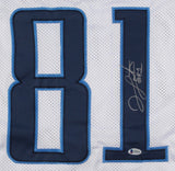 Jonnu Smith Signed Tennessee Titans Jersey (Beckett COA) 2017 3rd Rd Pick F.I.U.