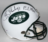 Sheldon Richardson Signed Jets Full-Size Helmet Inscribed "13 DROY" (PSA COA)