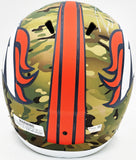 RUSSELL WILSON AUTOGRAPHED BRONCOS CAMO SALUTE FULL SIZE HELMET FANATICS 227943