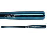 Chipper Jones Signed Atlanta Braves Rawlings Blue Chrome MLB Bat