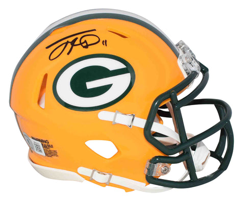 JAYDEN REED AUTOGRAPHED SIGNED GREEN BAY PACKERS SPEED MINI HELMET BECKETT