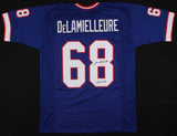 Joe DeLamielleure Signed Buffalo Bills Blue Jersey Inscribed "HOF 03" (JSA COA)