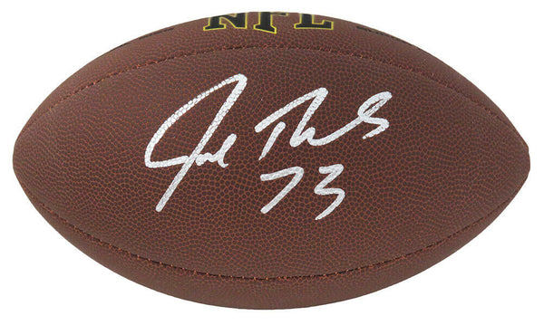 Joe Thomas BROWNS Signed Wilson Super Grip Full Size NFL Football - SCHWARTZ COA