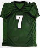 Michael Vick Autographed Green Pro Style Jersey - JSA W Auth * 7