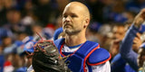 David Ross Signed Wilson Full-Size Pro Model Youth Catchers Glove (Schwartz COA)