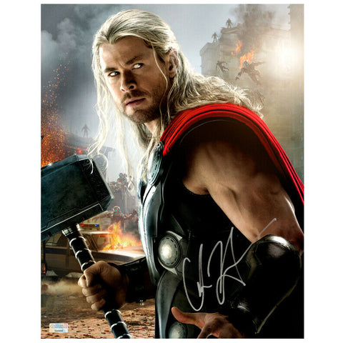 Chris Hemsworth Autographed Avengers Age of Ultron Thor 11x14 Photo