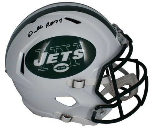 Darrelle Revis Autographed New York Jets 1998-2019 TB Full Size Helmet Beckett