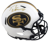 49ers George Kittle Signed Lunar Full Size Speed Proline Helmet BAS Witnessed