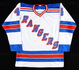 Ron Greschner Signed New York Rangers Jersey "NY Rangers Captain 86/87"/ JSA COA