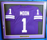 WASHINGTON WARREN MOON AUTOGRAPHED FRAMED PURPLE JERSEY "78 ROSE" MCS 177850