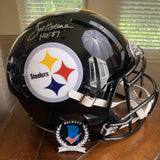 Joe Greene Autographed HOF '87 Pittsburgh Steelers FS Replica Helmet Beckett