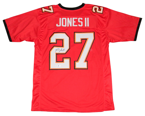 RONALD JONES II AUTOGRAPHED TAMPA BAY BUCS BUCCANEERS #27 RED JERSEY BECKETT