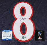 David Carr Signed Houston Texans Jersey (Beckett COA) 2002 #1 Overall Draft Pick