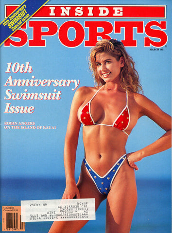 Inside Sports 10th Anniversary Swimsuit Magazine Robin Angers Cover 38325