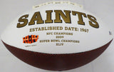 RICKY WILLIAMS AUTOGRAPHED SIGNED SAINTS WHITE LOGO FOOTBALL BECKETT 131952