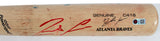 Braves Ronald Acuna Jr. "2021 Game Used" Signed Game Used Bat MLB & PSA #1B29297