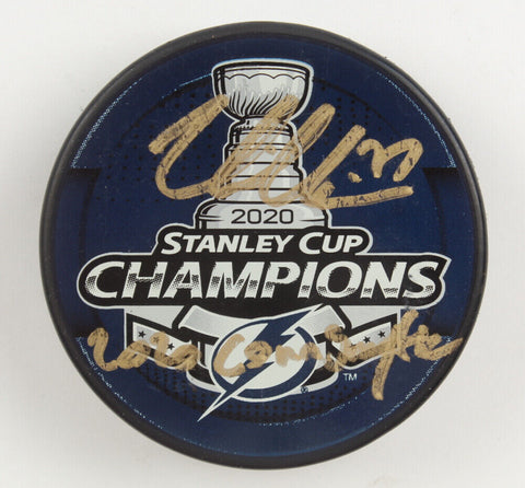 Victor Hedman Signed Lightning 2020 Stanley Cup Champions Hockey Puck (JSA COA)