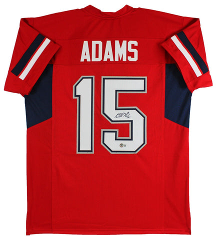 Fresno State Davante Adams Authentic Signed Red Pro Style Jersey BAS Witnessed