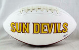 Jake Plummer Signed Arizona State Logo Football - Beckett Authenticated *Black