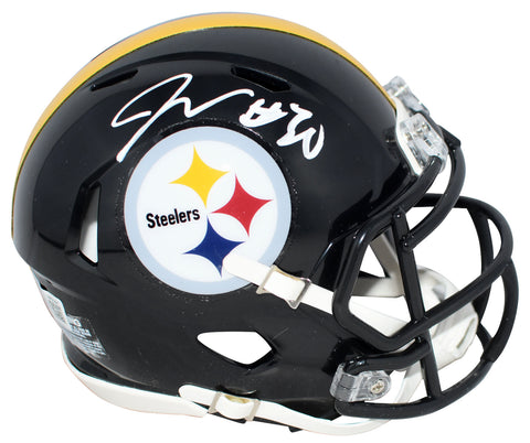 JAYLEN WARREN SIGNED PITTSBURGH STEELERS SPEED MINI HELMET BECKETT