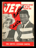 Emile Griffith Autographed Jet Magazine Signed Twice Beckett BAS QR #BH26997