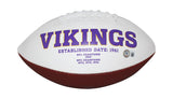 Jared Allen Autographed/Signed Minnesota Vikings Logo Football Beckett 37670