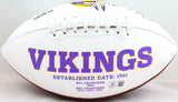 Patrick Jones Autographed Minnesota Vikings Logo Football W/ Insc-Beckett W Holo