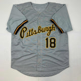 Autographed/Signed Andy Van Slyke Pittsburgh Grey Baseball Jersey JSA COA