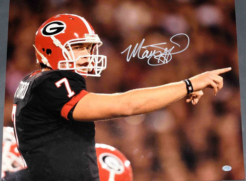 MATTHEW STAFFORD AUTOGRAPHED SIGNED GEORGIA BULLDOGS 16x20 PHOTO GTSM