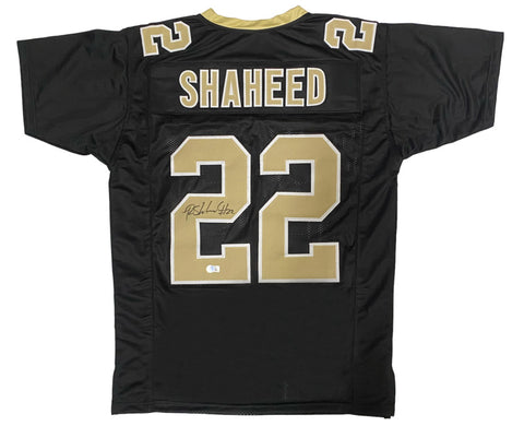 Rashid Shaheed of the New Orleans Saints Autographed Custom Black Jersey Beckett