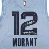 Ja Morant Autographed "2020 ROY" Memphis Grizzlies Nike Jersey Panini LE 1/112