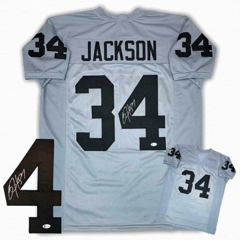 Bo Jackson Autographed SIGNED Jersey - Gray - Beckett Authentic