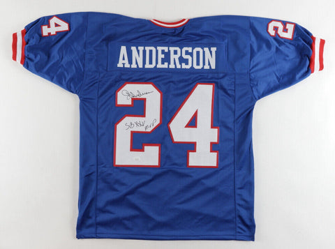 Ottis Anderson Signed New York Giants Jersey Inscribed "SB XXV MVP" (JSA COA) RB