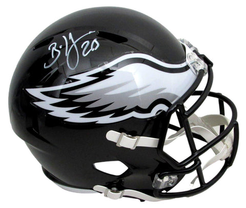 Brian Dawkins Signed Eagles Black Full Size Speed Replica Helmet PSA/DNA 190731