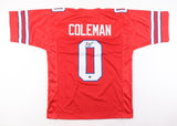 Keon Coleman Signed Buffalo Bills Red Jersey (Beckett) 2024 2nd Round Pk/ FSU WR